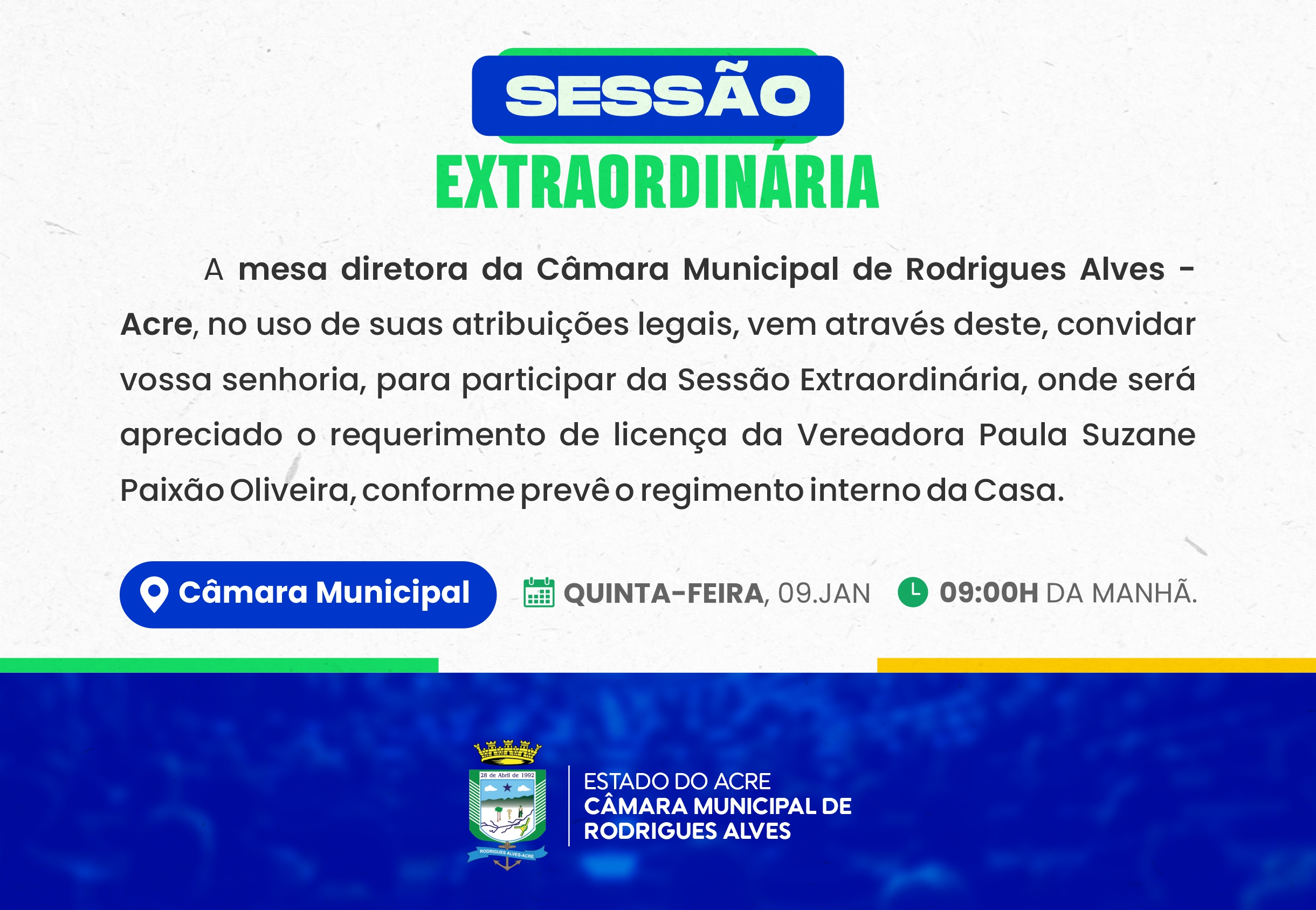 Sessão Extraordinária